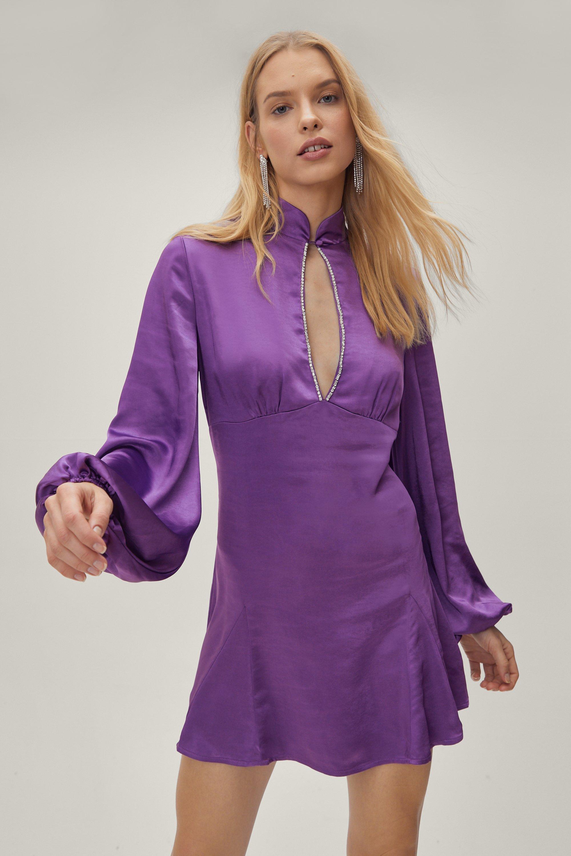 Nasty gal hotsell purple dress